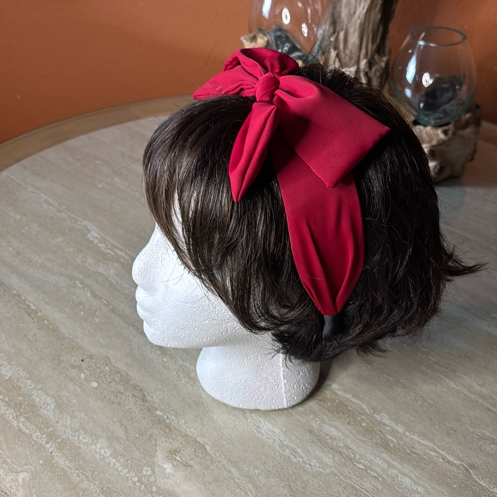 Red Bow Headband